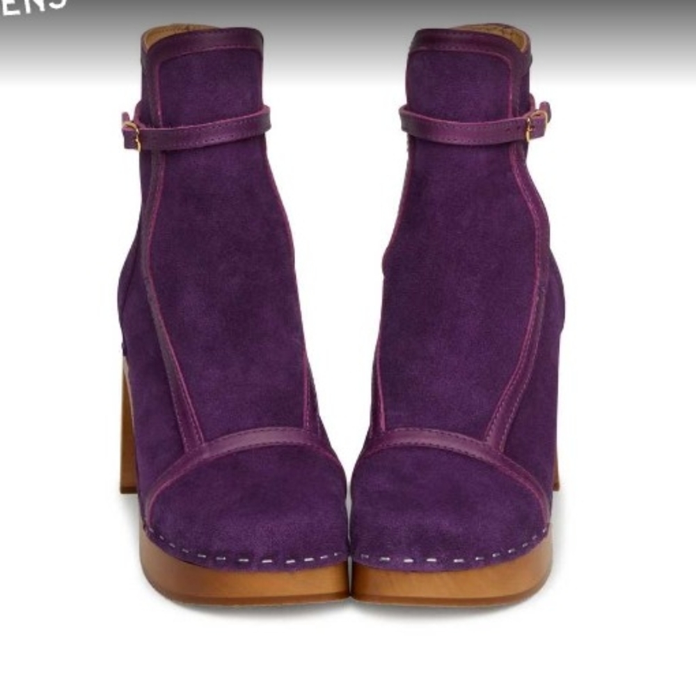 Swedish Hasbeens Sophisticated Jodhpur Viola Suede 40